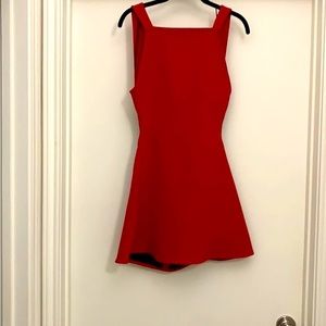 Zara red cut out dress